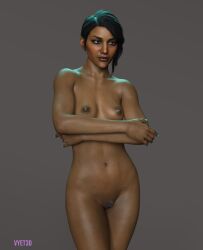 1girls 3d dragon_age dragon_age_the_veilguard female naked naked_female neve_gallus vyet3d