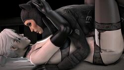 1futa 1girls 3d animated balls batman:_arkham_city batman_(series) black_cat_(marvel) black_cat_(web_of_shadows) catwoman catwoman_(arkham) catwoman_(arkham_city) crossover dc_comics erection eye_contact felicia_hardy futa_on_futa futanari human human_only intersex light-skinned_female light-skinned_futanari light_skin marvel movealongmate penis rocksteady_studios selina_kyle sound source_filmmaker spider-man:_web_of_shadows spider-man_(series) testicles video