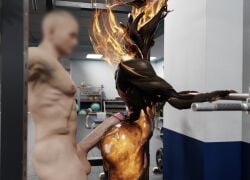 1boy 1boy1girl 1girls 3d 3d_(artwork) ass assjob big_ass big_penis blender blender_(software) buttjob censored ember_(warframe) ember_heirloom_(warframe) gym hot_dogging hotdogging jusescrust18 light-skinned_male warframe warframe_(species) weights