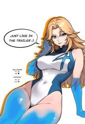 1girls absurd_res breasts female female_only hi_res invisible_woman invisible_woman_(marvel_rivals) large_breasts light-skinned_female light_skin looking_at_viewer marvel marvel_rivals redpostit solo sue_storm superheroine thick_thighs thighs white_background wide_hips