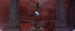 3d baldur's_gate baldur's_gate_3 blender chained_up chains cum cum_drip fingering ghost_hands lae'zel mage_hand masturbating_other patreon restrained vulint