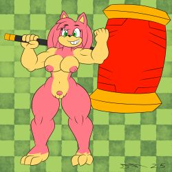 absurd_res anthro dirtymac eulipotyphlan female female_anthro green_eyes hair hedgehog hi_res mac-daddy mammal nude pink_body pink_hair sega sonic_(series) sonic_the_hedgehog sonic_the_hedgehog_(series)