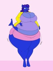 big_breasts blueberry_inflation breasts cleavage female furry huge_breasts inflation lj_caffie milf tagme thick_thighs wide_hips