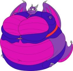 bbw big_breasts breasts cleavage cynder female furry huge_breasts inflation mad_n_evil overweight tagme thick_thighs wide_hips