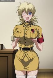 1girls ai_generated aindroidparanoid ass ass big_ass big_breasts big_butt blonde_hair blue_eyes breast_grab breasts busty curvy cute fat_ass female female_only grabbing_own_breast hair hellsing hellsing_ultimate hi_res hips huge_ass huge_breasts human indoors large_ass large_breasts legs military military_uniform narrow_waist seras_victoria skirt slim_waist squeezing squeezing_breast stable_diffusion tagme thick_ass thick_thighs voluptuous waist wide_hips