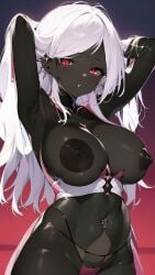 ai ai_generated albino anime anime_style athletic_female belly big_breasts black_panties black_skin black_tanga blowjob breasts_out brown_skin brown_skinned_female clothes_up cum cum_on_breasts cumming cumshot curly curly_hair dark-skinned_female dark_nipples dark_skin dripping dripping_cum female folded_clothes giant_breasts handjob heart hearts_around_head huge_breasts human human_male interracial interracial_sex kaybur_(series) lace light-skinned_male light_skin long_hair looking_at_viewer male male/female melanism melanistic overweight overweight_female panties panty petite petite_body pussy red_eyes slim slim_girl tanga thick_thighs thin thin_female white_hair white_hair_female yehda_(character)