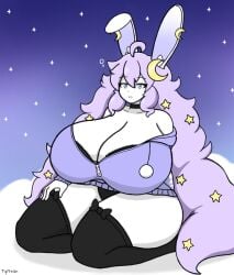 big_breasts breasts cleavage female furry huge_breasts selene_(theycallhimcake) tagme thick_thighs tyltran wide_hips