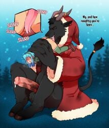 2boys analingus anilingus big_tongue christmas darkchibishadow extreme_size_difference furry gay gay_domination gay_rimjob gay_sex horse_penis horsecock krampus licking licking_anus licking_ass long_tongue macro macro/micro macro_male macrophilia micro micro_male micro_on_macro monster monster_boy monsterfucker monsterfucking original original_character rimjob rimjob_face rimming rimming_male size_difference size_play teratophilia tongue_in_anus yaoi