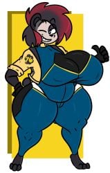 big_breasts breasts cleavagr female furry furry_female furry_only huge_breasts kingretrokirby tagme thick_thighs wide_hips