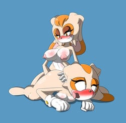 2girls anthro ass blush breasts cream_the_rabbit female female_only femdom femsub fingering furry incest milf mother mother_and_daughter naked nipple nipples nude nude_female rabbit sandunky sonic_(series) sonic_the_hedgehog_(series) tagme vanilla_the_rabbit yuri