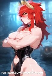 1girls ai_generated angry ass_bigger_than_head big_breasts big_butt bowsette bowsette_(cosplay) breasts breasts_bigger_than_head busty castle choker cleavage commission cosplay crossed_arms dragon dragon_girl dragon_horns female glaring heavenly_ass horns huge_ass huge_breasts indie_virtual_youtuber irritated large_ass large_breasts latex leotard mad mario_(series) milf patreon patreon_url patreon_username pawg ponytail red_hair scolding sinderellaart solo sweat thick thick_ass thick_legs thick_thighs twitch virtual_youtuber voluptuous voluptuous_female vshojo vtuber yellow_eyes youtube youtuber zentreya zentreya_(dragon)