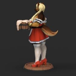 anthro bambookat beer female foam furry german_shepherd maid oktoberfest solo tagme video