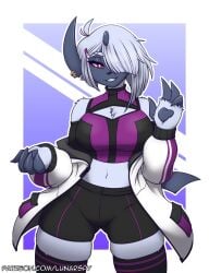 absol big_breasts breasts cleavage cynthia_(lunarspy) female furry furry_female furry_only huge_breasts lunarspy pokemon pokemon_(species) tagme thick_thighs wide_hips