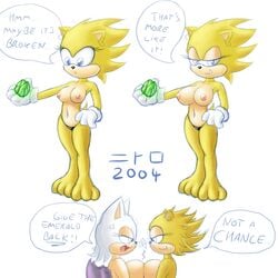 2004 2d breast_expansion breast_squish breasts chaos_emerald female large_breasts mobian mobian_(species) mobian_bat nitro rouge_the_bat rule_63 sega sonic_(series) sonic_adventure_2 sonic_the_hedgehog sonic_the_hedgehog_(series) straight_hair super_sonic