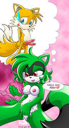 2005 anthro breasts canine character_request chris_gay diphallia diphallism fantasizing female fingering_self fox fur furry_tail male mammal masturbation multi_penis multi_tail nude penis sega sonic_(series) speech_bubble straight_hair tagme tail tails text thinking thought_bubble