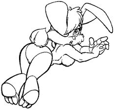 1girls 4_fingers anthro archie_comics barely_visible_genitalia barely_visible_pussy black_white blank_background breasts bunnie_rabbot bunny butt_shot cybernetic_arm cybernetic_legs female furry laying_on_stomach monochrome nude nude_female rabbit sega solo sonic_(series) straight_hair tagme