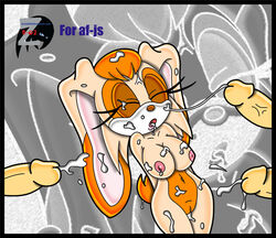 anthro breasts closed_eyes cum faceless_male female fur human human_on_anthro humanoid_penis interspecies male male_human/female_anthro male_on_anthro mammal multiple_males nude penis pussy rabbit sega solo_focus sonic_(series) straight straight_hair tagme vanilla_the_rabbit zetar02