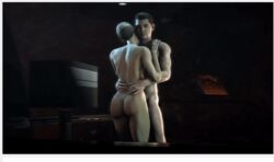 1boy 1boy1girl 1girls 3d animated ass ass_focus blonde_hair bubble_ass bubble_butt butt cora_harper curvaceous curves curvy female gif hips large_ass male mass_effect mass_effect_andromeda naked nude scott_ryder short_hair straight voluptuous wide_hips