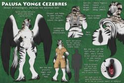 2017 anthro anus areola black_feathers black_fur blue_eyes breasts brown_fur clothed clothing english_text equine feathers female foxifly fur hybrid mammal model_sheet multicolored_feathers multicolored_fur nipples nude pegasus pussy runa216 striped_fur stripes text two_tone_feathers two_tone_fur white_feathers white_fur wings zebra