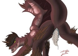 alatreon animal_genitalia capcom dragon elder_dragon male male_only monster_hunter neothedragon penis presenting_hindquarters video_games