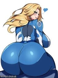 1girls ass big_ass blonde_hair blue_eyes bodysuit bottom_heavy breasts bubble_butt clothing dat_ass fat_ass female female_only huge_ass hyperrxgue large_ass looking_at_viewer looking_back marvel_rivals massive_ass sitting solo sue_storm thick_ass thick_thighs wide_hips