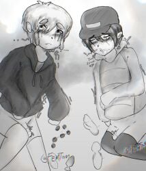 2boys anal_beads buttplug crying crying_with_eyes_open dildo femboy leafyishere sex_toy smoke smoke_from_nose smoking smoking_cigarette socks sweater turkey_tom twink vibrator vibrator_on_penis yaoi youtube youtuber