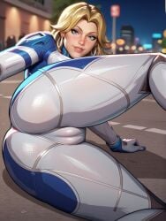 ai_generated blonde_hair bodysuit cameltoe civitai clothed clothed_female invisible_woman invisible_woman_(marvel_rivals) marvel marvel_rivals sue_richards sue_storm tagme