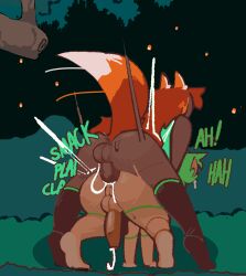 2futas anal anal_sex big_penis cum cum_from_anal cum_in_ass cumming_together dark-skinned_futanari dark_skin doggy_style dryad_(terraria) edit erection facing_away fox fox_ears fox_girl fox_tail futa_on_futa futa_only futa_sans_pussy futanari green_hair high_quality hung_bottom in_public inner_ear_fluff kneehighs lycanthrope no_eyes orgasm orgasm_from_anal paint.net public red_hair shaved_crotch sweat tagme tailwag terraria third-party_edit trans_woman transfem xenopavilia zoologist_(terraria)