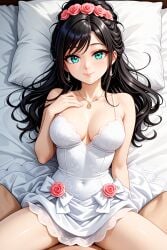 ai_generated bride brown_hair debora_briscoletti dragon_quest dragon_quest_v missionary_position omega-weirdo sex sex_under_dress sex_under_skirt square_enix wedding_dress