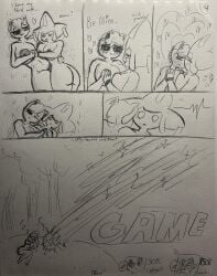 anthro art_trade comic funny jigglypuff jirachi mysteriouslordmort pokemon super_smash_bros. traditional_media_(artwork)