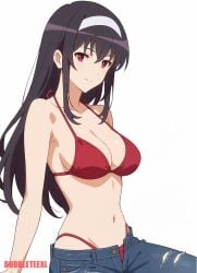 ai_assisted ai_generated anime how_to_raise_a_boring_girlfriend kasumigaoka_utaha saenai_heroine_no_sodatekata utaha_kasumigaoka