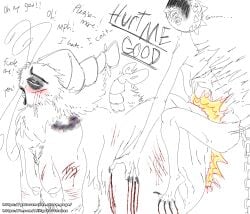 anthro anthro_only anthrofied big_sub black_lipstick blood bloody blushcrunch_studio chomps_(gatorsnakes) chubby chubby_cuntboy chubby_femboy chubby_male consensual consent cuntboy cuntboy/male dandy's_world dandys_world fat fat_ass fat_male gatorsnakes gay high huge_ass marijuana no_sex no_sex_(yet) pain pain_slut roblox scratches scratching shrimpo_(dandy's_world) size_difference skinny skinny_intersex skinny_male small_dom_big_sub tagme