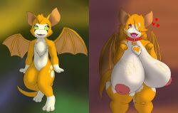 absurd_res alternate_breast_size alternate_universe alythewolfcat anthro bat begging_for_more big_breasts bodily_fluids breasts collar collar_only cum cum_drip cum_on_breasts cum_on_face dripping dust:_an_elysian_tail ear_piercing ear_ring female fidget_(elysian_tail) fidget_volarursi flying genital_fluids hair hair_over_eye heart_symbol hi_res huge_breasts hyper hyper_breasts inverted_nipples makeup mammal nimbat nipples nude piercing ring_piercing side_by_side solo spots tail tail_motion tailwag tongue tongue_out wide_hips