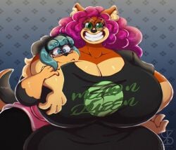 big_breasts breasts cleavage female furry huge_breasts superia_(superix) superix tagme thick_thighs wide_hips zoey_(jwinkz)