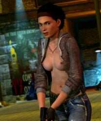 1girls 3d alyx_vance breasts female female_only half-life half-life_(series) half-life_2 joe12334 nipples solo tagme