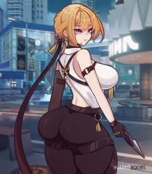 anime_girl big_breasts cocktail_dress cyberpunk evelyn evelyn_chevalier fanart game_character game_fanart glasses high_heels hoyoverse hyper_breasts nsfw nsfw_evelyn red_dress sexy_girl thicc voluptuous yumiko_boobs yumikoboobs zenless_zone_zero zzz zzz_evelyn