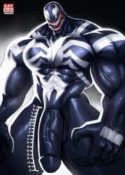 1boy erection gay kaysuo large_penis male male_focus male_only marvel marvel_comics marvel_rivals muscular_male solo spider-man_(series) veiny_penis venom_(marvel) venom_(marvel_rivals) yaoi