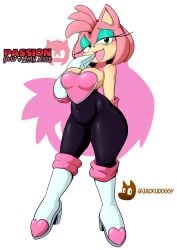 amy_rose amy_the_bat female furry jackudoggy rouge_the_bat_(cosplay) sega sonic_(series) sonic_the_hedgehog_(series)