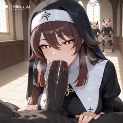 1boy 1boy1girl 1girl 1girls 2026 2d ai_assisted ai_generated big_ass big_breasts big_butt big_penis big_thighs blowjob blowjob_face blush_lines boobs boobs_bigger_than_head breasts breasts_bigger_than_head church clothed clothed_female clothed_sex clothing curvaceous curvy curvy_body curvy_female curvy_figure dark-skinned_male dark_skin female genshin_impact hilichurls_(species) hoyoverse hu_tao_(genshin_impact) huge_breasts huge_cock huge_penis large_penis light-skinned_female light_skin long_hair male male/female milku_ai nun nun's_habit nun_outfit oral oral_penetration oral_sex orange_eyes patreon_logo patreon_username penis perfect_body perfect_boobs perfect_legs saliva saliva_on_penis sex sexy sexy_body sexy_female skinny slim_waist stockings sucking sucking_penis tagme thick_thighs thighs tongue tongue_out tongue_out_blowjob