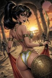 princess_jasmine egyptian panties sword ai_generated