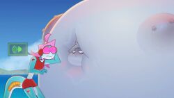2d_animation air_inflation animated animation belly belly_bulge belly_button belly_expansion belly_inflation big_belly big_breasts chocker chubby_cheeks chubby_face expansion fate_(ladyluckfate) gigantic_ass gigantic_belly grey_hair grey_skin growth huge_ass huge_belly huge_breasts hyper inflated_belly inflated_breasts inflation ladyluckfate massive_ass massive_belly panties pink_glasses pink_hair shark shark_girl shark_tail swimsuit tagme tape twinmill_(ladyluckfate) underwear video voice_acted wings