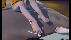 animated animation barefoot feet feet_fetish foot_fetish foot_worship giantess mmd stomp stomped stomping tagme trample trampled trampling video