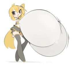 o-bisu akita_neru huge_breasts hyper_breasts vocaloid fanloid
