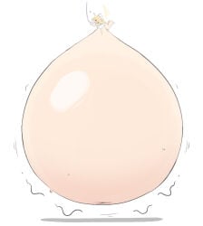original original_character fairy o-bisu inflation inflated_belly drinking hyper_belly