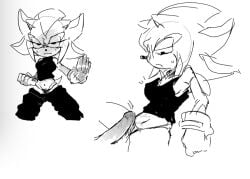 1girls cropped embarrassed female flushed genderswap panties rule_63 sega shade_the_hedgehog shadow_the_hedgehog sketch sonic_(series) sonic_the_hedgehog_(series) tagme unimpressed wardrobe_malfunction