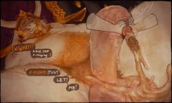 anthro asgore_dreemurr balls barazoku beard begging_to_cum belly_hair bodily_fluids body_hair boss_monster_(undertale) bovid caprine chair chest_hair clothing crown cum cum_spurt disembodied_hand english_text erection facial_hair fanofthefurr first_person_view flower furniture genital_fluids genitals goat hairy_balls hairy_male headgear horn low-angle_view male mammal moobs mostly_nude_anthro mostly_nude_male musk nipples overweight overweight_male penis plant precum saggy_balls sitting smegma smegma_in_foreskin solid_cum solo speech_bubble sweat sweaty_genitalia sweaty_penis talking_to_viewer text thick_thighs throne um undertale_(series) unusual_bodily_fluids unusual_cum unusual_genital_fluids unusual_precum wet worm's-eye_view