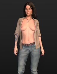 1girls 1trans 1transfem 3d arm_tattoo breasts daz_studio female female_only gwen_hunter jeans life_is_strange life_is_strange:_double_exposure no_bra open_coat pants solo stormlux18 tattoo trans trans_(lore) trans_woman transfem transgender_female transgender_woman