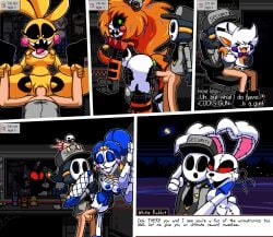 2026 animatronic anthro anthro_penetrated anti_groove areola avian ballora_(fnafsl) ballora_(frickbear's) balls big_breasts big_butt big_penis bird black_sclera blue_hair breasts buckteeth butt canid canine chicken clothing comic dialogue ear_piercing ear_ring english_text eyelashes eyeshadow female female_penetrated five_nights_at_freddy's five_nights_at_freddy's:_security_breach five_nights_at_freddy's_2 five_nights_at_freddy's_world five_nights_at_frickbear's_(series) five_nights_at_frickbear's_3 five_nights_at_frickbears_3 fox freddy_fazbear's_pizzeria_simulator galliform genitals green_eyes group hair hat headgear headwear hi_res human human_on_anthro human_on_humanoid human_penetrating human_penetrating_anthro human_penetrating_humanoid humanoid humanoid_penetrated interspecies lagomorph larger_female larger_male leporid lipstick lisnotsfw lolbit_(fnaf) lolbit_(frickbear's) long_hair machine makeup male male/female male_penetrating male_penetrating_female mammal mario_bros mask metallic_body minireena_(fnafsl) minireena_(frickbear's) nintendo nipples nonbinary_(lore) orange_hair penetration penile penile_penetration penis penis_in_vagina phasianid piercing rabbit red_eyes red_sclera ring_piercing robot robot_anthro robot_humanoid scottgames scrap_baby_(fnaf) scrap_baby_(frickbear's) sex sharp_teeth shyguy sister_location size_difference smaller_female smaller_male steel_wool_studios teeth text thick_thighs toy_chica_(fnaf) toy_chica_(frickbear's) vaginal vaginal_penetration vannabelle_dewlap vanny_(fnaf) wearing_mask yellow_body