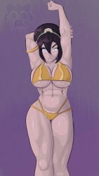 toph bei fong from avatar the last airbender by evil raccoon