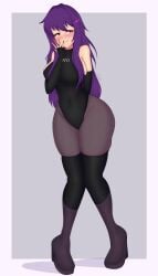 1female 1females 1girl 1girls ass ass_bigger_than_torso big_ass big_breasts breasts doki_doki_literature_club female female_focus female_only girl girl_focus girl_only hips hips_wider iang_art large_ass massive massive_ass pantyhose purple_eyes purple_hair tall tall_female tall_girl thick_ass thick_thighs thighhighs thighhighs_over_pantyhose thighs thighs_bigger_than_torso wide_ass wide_hips wide_thighs yuri_(doki_doki_literature_club)